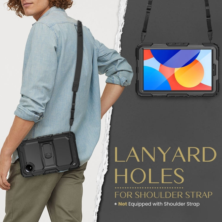 For Xiaomi Redmi Pad SE 8.7 2024 Silicone Hydric PC Tablet Case with Shoulder Strap & Holder