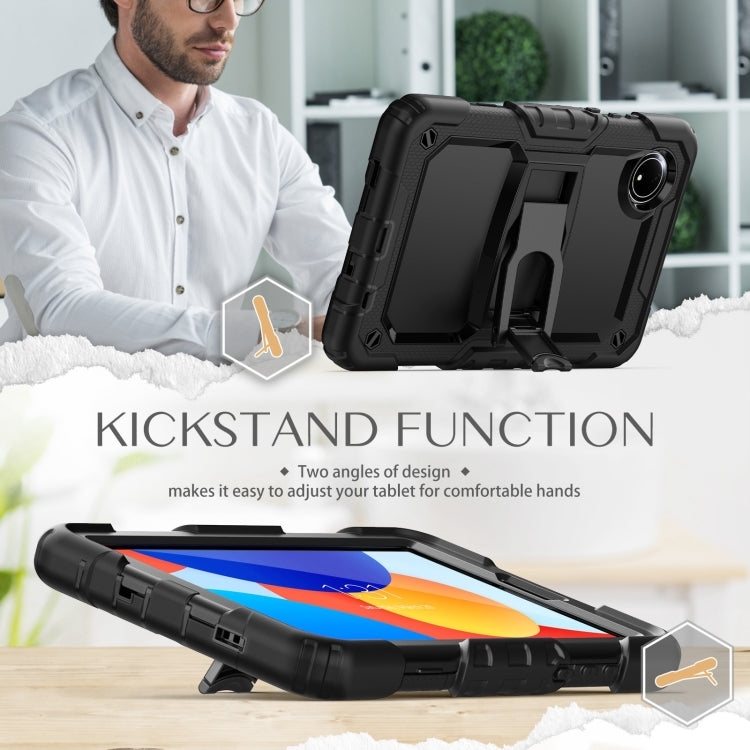 For Xiaomi Redmi Pad SE 8.7 2024 Silicone Hydric PC Tablet Case with Shoulder Strap & Holder