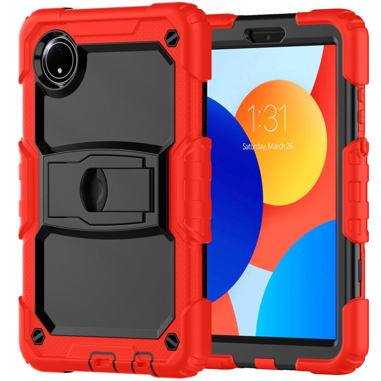 For Xiaomi Redmi Pad SE 8.7 2024 Silicone Hydric PC Tablet Case with Shoulder Strap & Holder