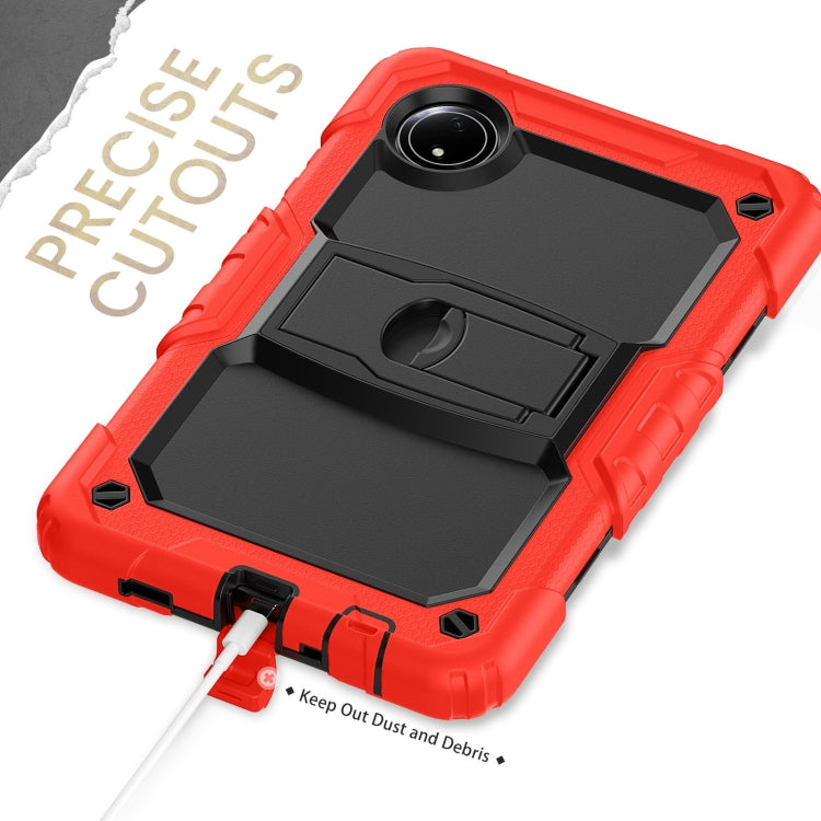 For Xiaomi Redmi Pad SE 8.7 2024 Silicone Hydric PC Tablet Case with Shoulder Strap & Holder
