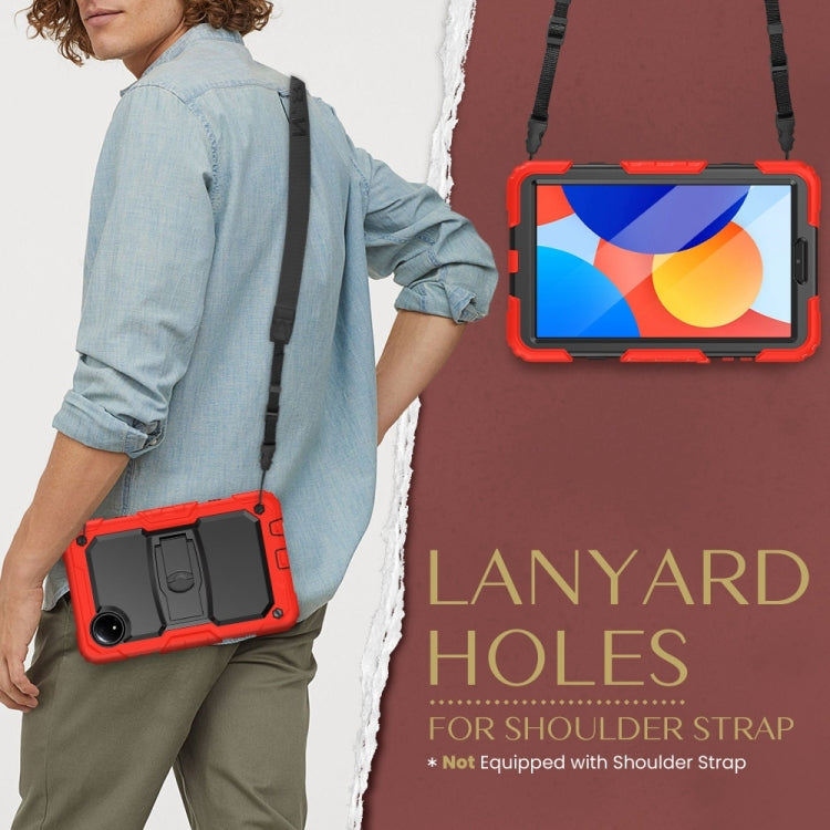 For Xiaomi Redmi Pad SE 8.7 2024 Silicone Hydric PC Tablet Case with Shoulder Strap & Holder