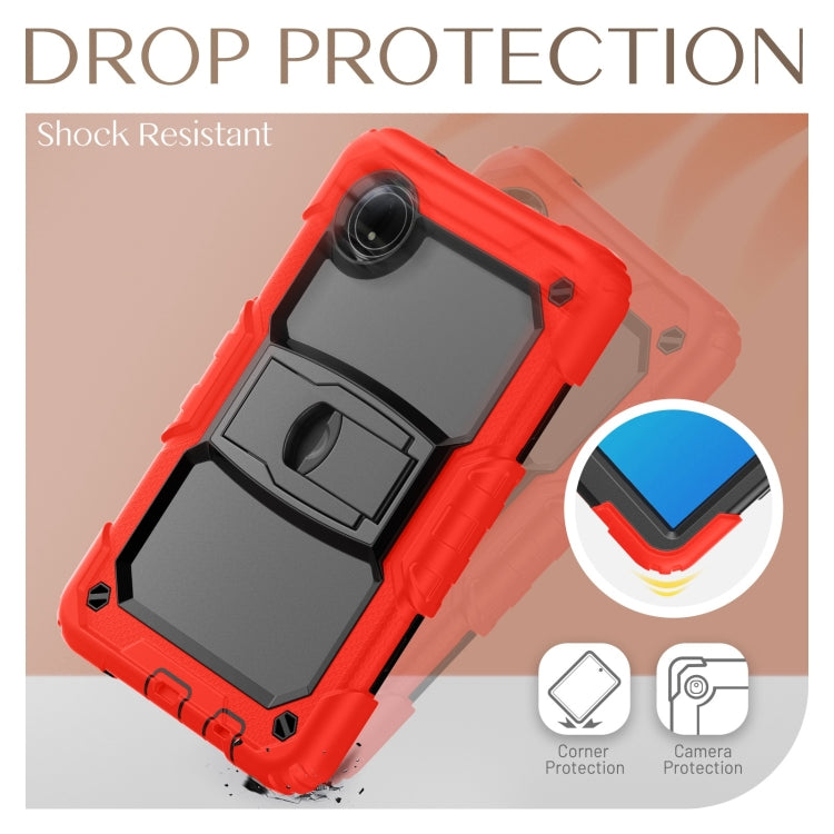 For Xiaomi Redmi Pad SE 8.7 2024 Silicone Hydric PC Tablet Case with Shoulder Strap & Holder