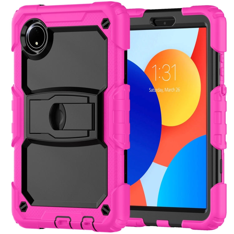 For Xiaomi Redmi Pad SE 8.7 2024 Silicone Hydric PC Tablet Case with Shoulder Strap & Holder