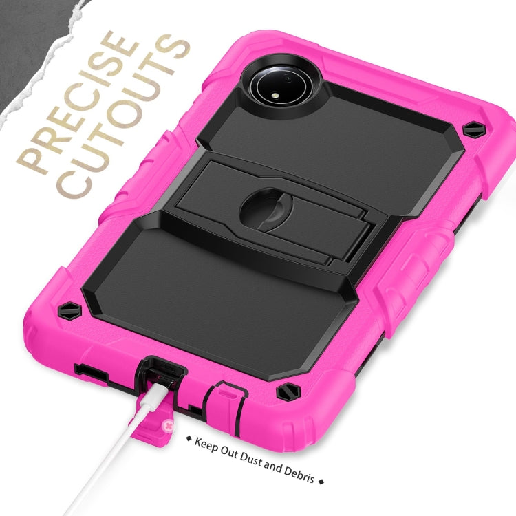 For Xiaomi Redmi Pad SE 8.7 2024 Silicone Hydric PC Tablet Case with Shoulder Strap & Holder