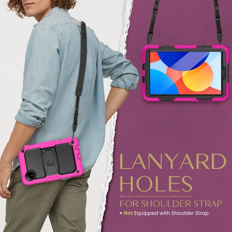 For Xiaomi Redmi Pad SE 8.7 2024 Silicone Hydric PC Tablet Case with Shoulder Strap & Holder