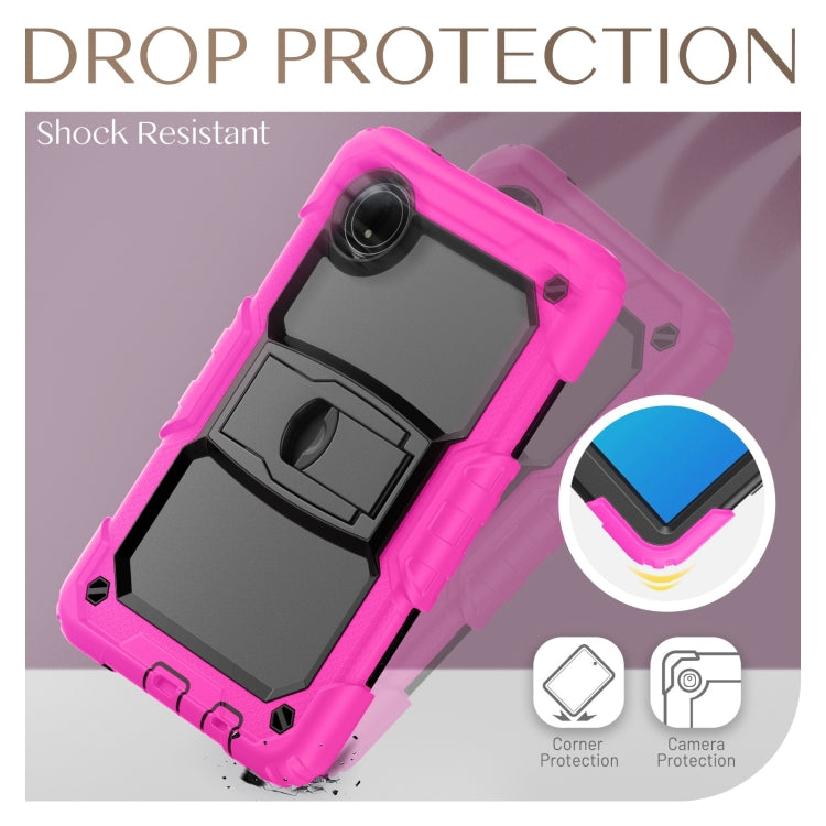 For Xiaomi Redmi Pad SE 8.7 2024 Silicone Hydric PC Tablet Case with Shoulder Strap & Holder