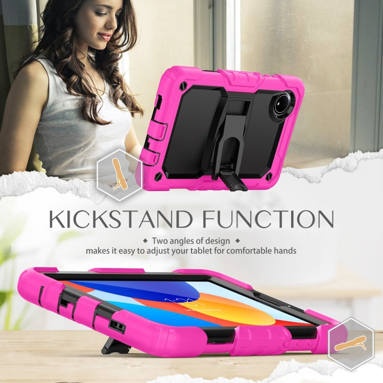 For Xiaomi Redmi Pad SE 8.7 2024 Silicone Hydric PC Tablet Case with Shoulder Strap & Holder