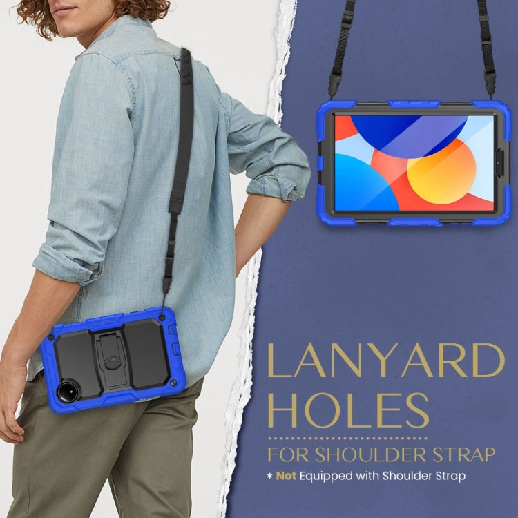 For Xiaomi Redmi Pad SE 8.7 2024 Silicone Hydric PC Tablet Case with Shoulder Strap & Holder