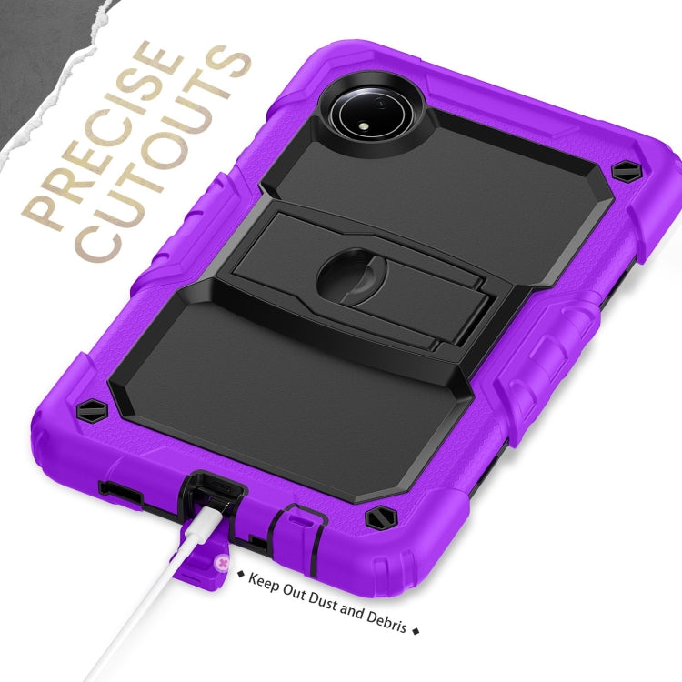 For Xiaomi Redmi Pad SE 8.7 2024 Silicone Hydric PC Tablet Case with Shoulder Strap & Holder