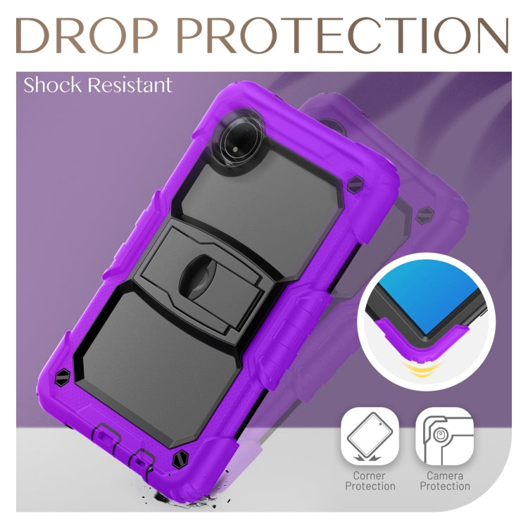 For Xiaomi Redmi Pad SE 8.7 2024 Silicone Hydric PC Tablet Case with Shoulder Strap & Holder