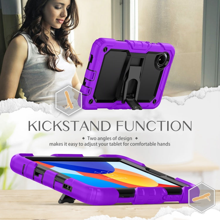 For Xiaomi Redmi Pad SE 8.7 2024 Silicone Hydric PC Tablet Case with Shoulder Strap & Holder