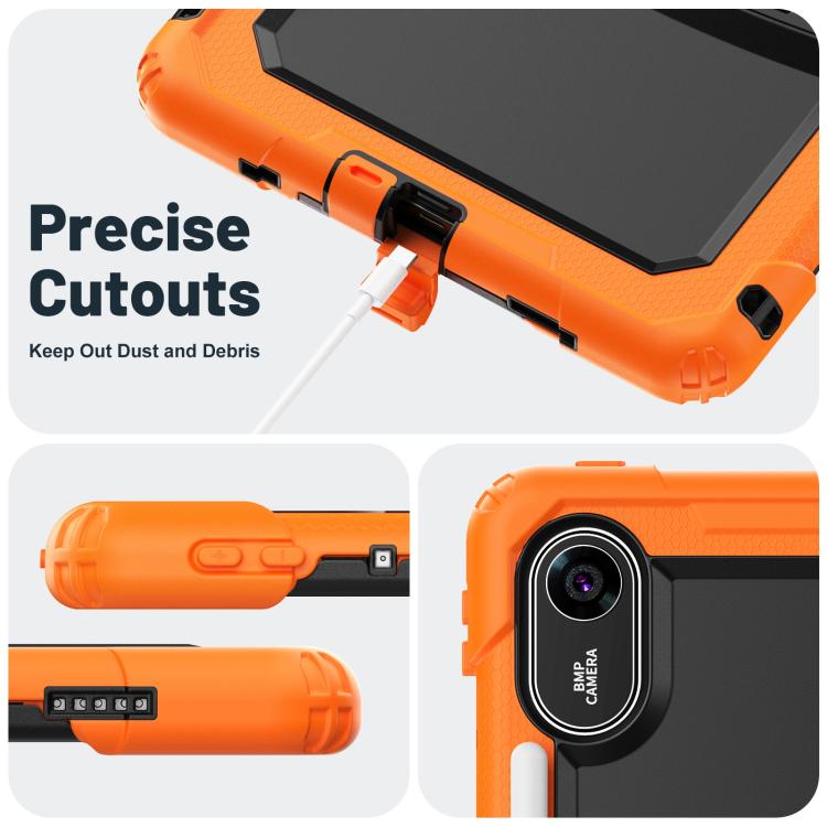 For Xiaomi Redmi Pad 2 11 2025 Silicone Hydric PC Tablet Case with Shoulder Strap & Holder