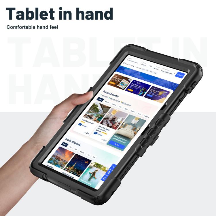 For Xiaomi Redmi Pad 2 11 2025 Silicone Hydric PC Tablet Case with Shoulder Strap & Holder