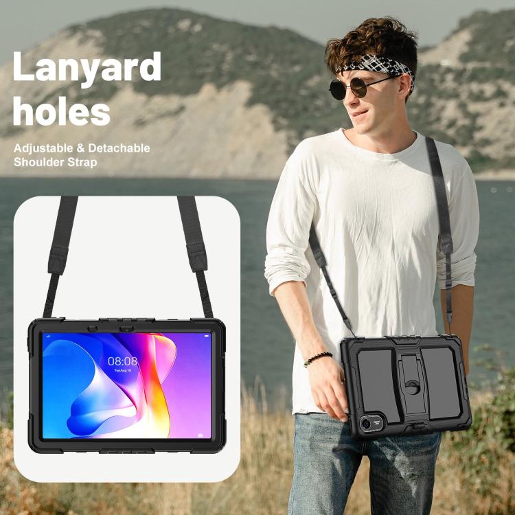 For Xiaomi Redmi Pad 2 11 2025 Silicone Hydric PC Tablet Case with Shoulder Strap & Holder