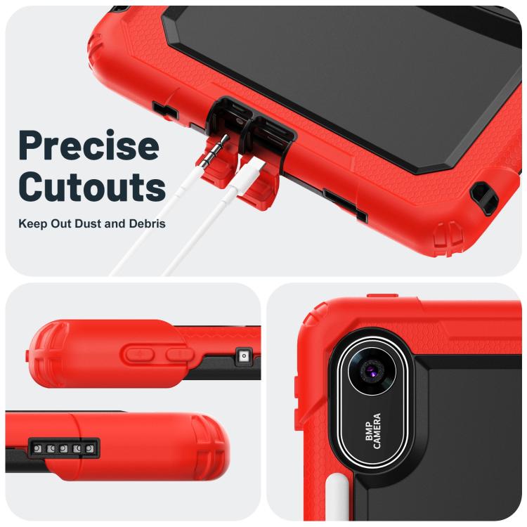 For Xiaomi Redmi Pad 2 11 2025 Silicone Hydric PC Tablet Case with Shoulder Strap & Holder