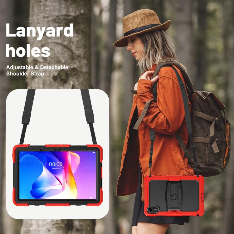 For Xiaomi Redmi Pad 2 11 2025 Silicone Hydric PC Tablet Case with Shoulder Strap & Holder
