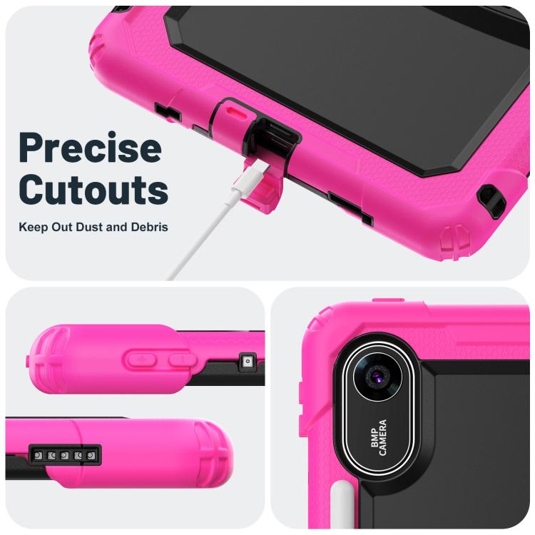 For Xiaomi Redmi Pad 2 11 2025 Silicone Hydric PC Tablet Case with Shoulder Strap & Holder
