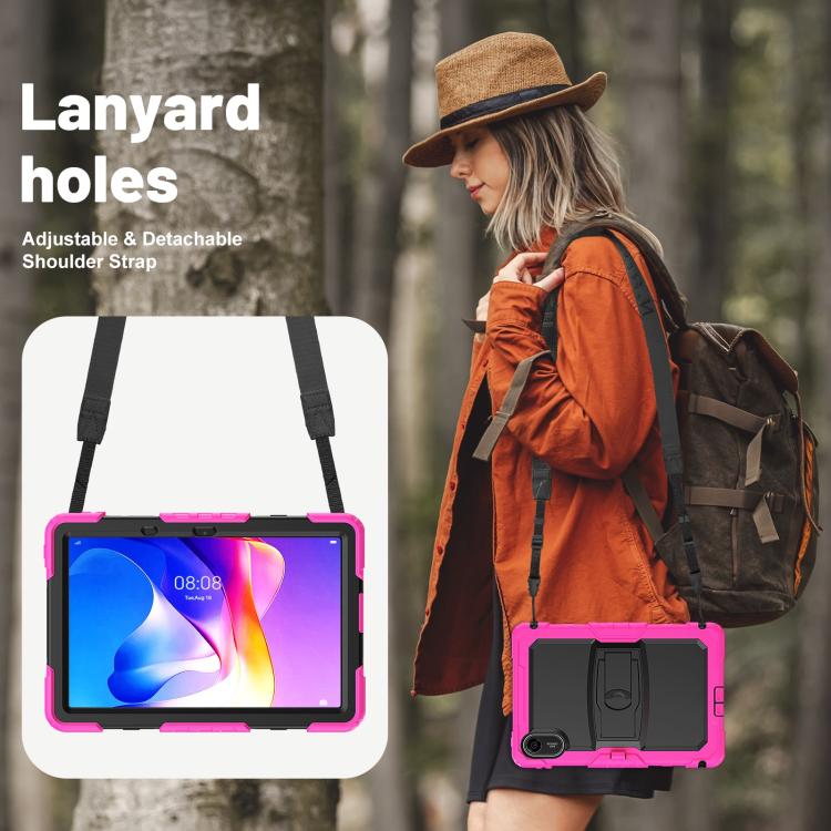 For Xiaomi Redmi Pad 2 11 2025 Silicone Hydric PC Tablet Case with Shoulder Strap & Holder