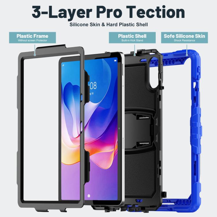 For Xiaomi Redmi Pad 2 11 2025 Silicone Hydric PC Tablet Case with Shoulder Strap & Holder