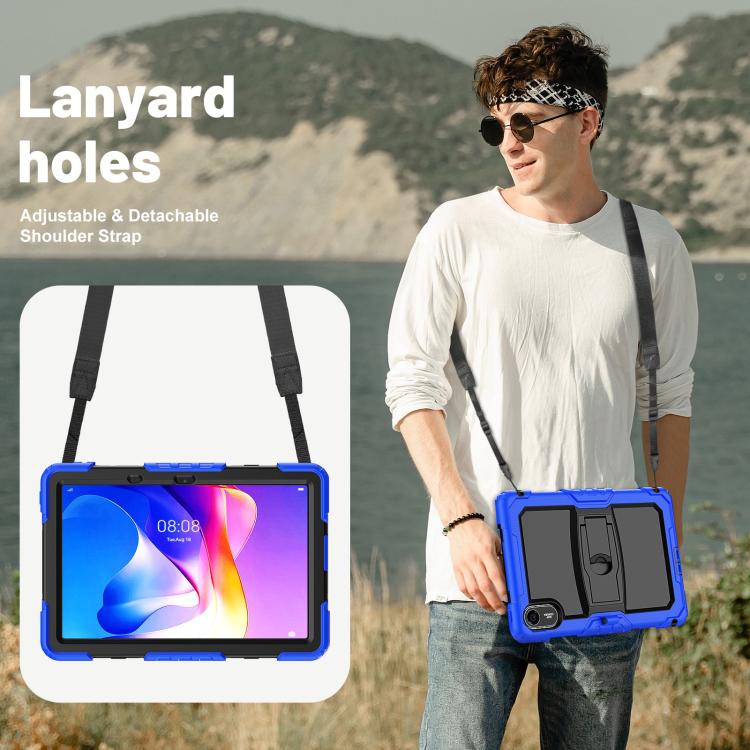 For Xiaomi Redmi Pad 2 11 2025 Silicone Hydric PC Tablet Case with Shoulder Strap & Holder
