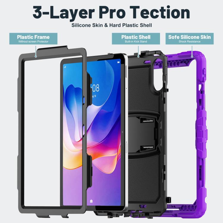 For Xiaomi Redmi Pad 2 11 2025 Silicone Hydric PC Tablet Case with Shoulder Strap & Holder