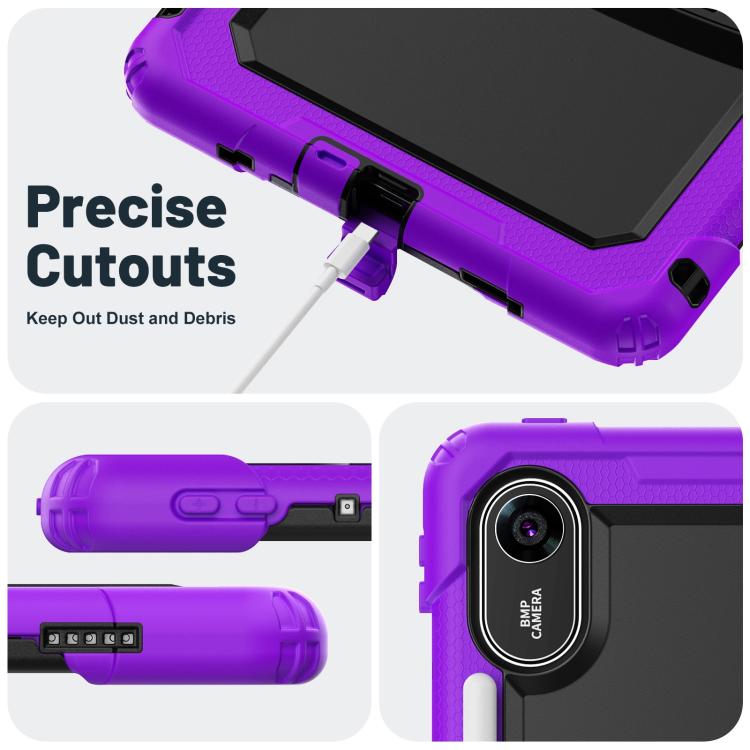 For Xiaomi Redmi Pad 2 11 2025 Silicone Hydric PC Tablet Case with Shoulder Strap & Holder