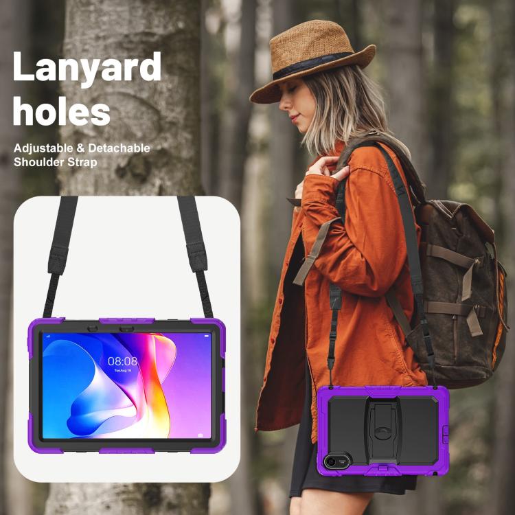 For Xiaomi Redmi Pad 2 11 2025 Silicone Hydric PC Tablet Case with Shoulder Strap & Holder