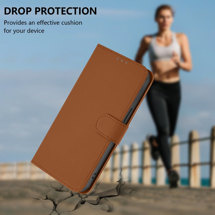 For Xiaomi Civi 3 5G Skin Feel Solid Color Leather Phone Case with Lanyard