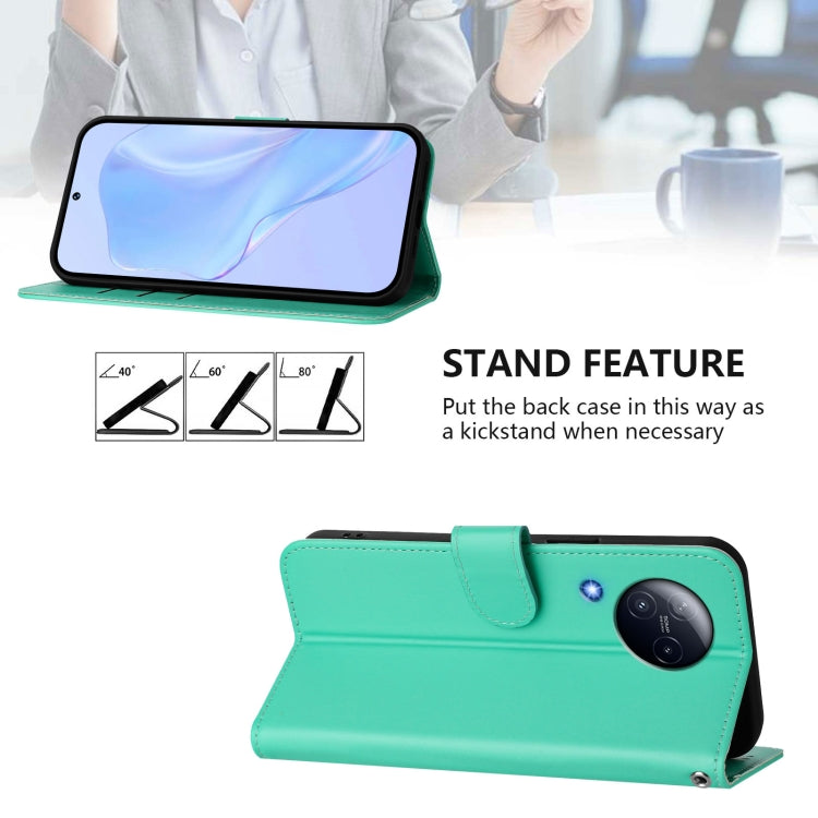 For Xiaomi Civi 3 5G Skin Feel Solid Color Leather Phone Case with Lanyard