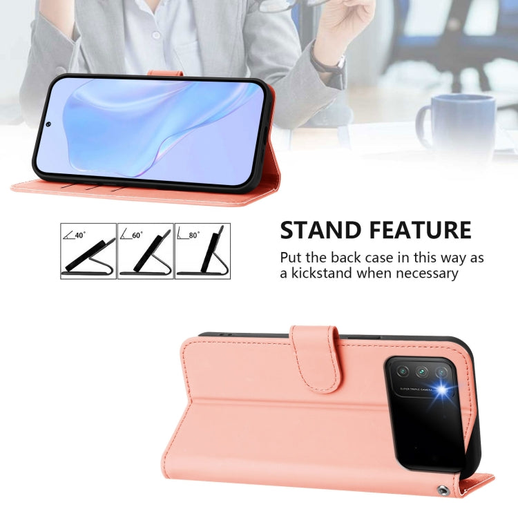 For Xiaomi Poco M3 Skin Feel Solid Color Leather Phone Case with Lanyard