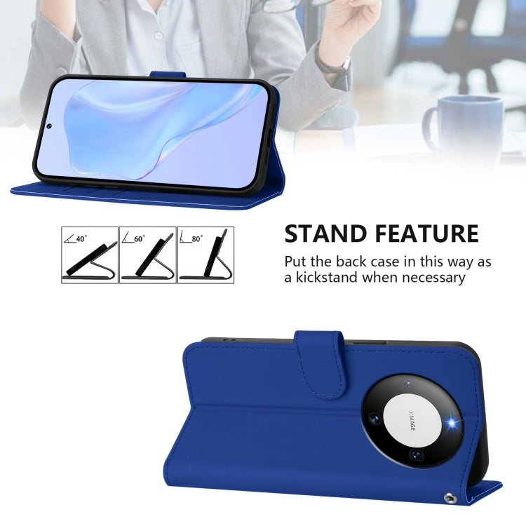 For Huawei Mate 60 Pro / 60 Pro+ Skin Feel Solid Color Leather Phone Case with Lanyard