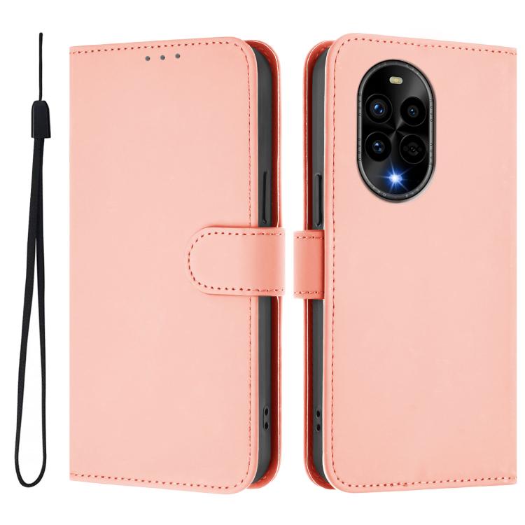 For Huawei Nova 13 Pro Skin Feel Solid Color Leather Phone Case with Lanyard