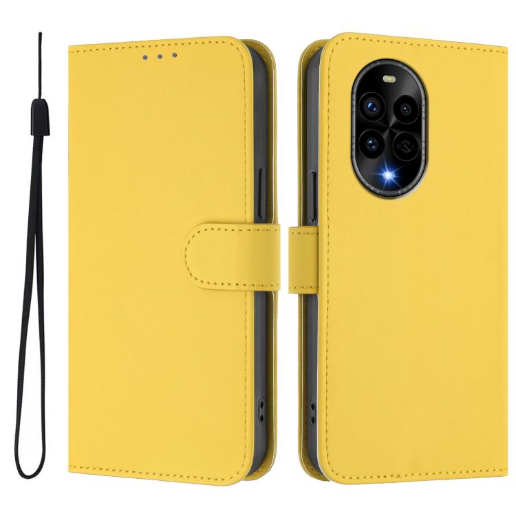 For Huawei Nova 13 Pro Skin Feel Solid Color Leather Phone Case with Lanyard