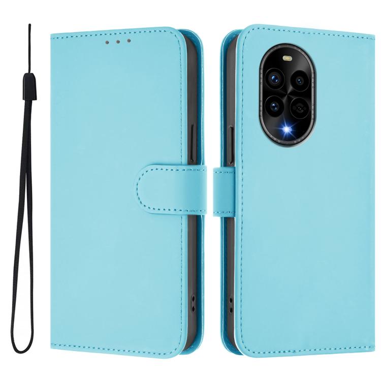For Huawei Nova 13 Pro Skin Feel Solid Color Leather Phone Case with Lanyard