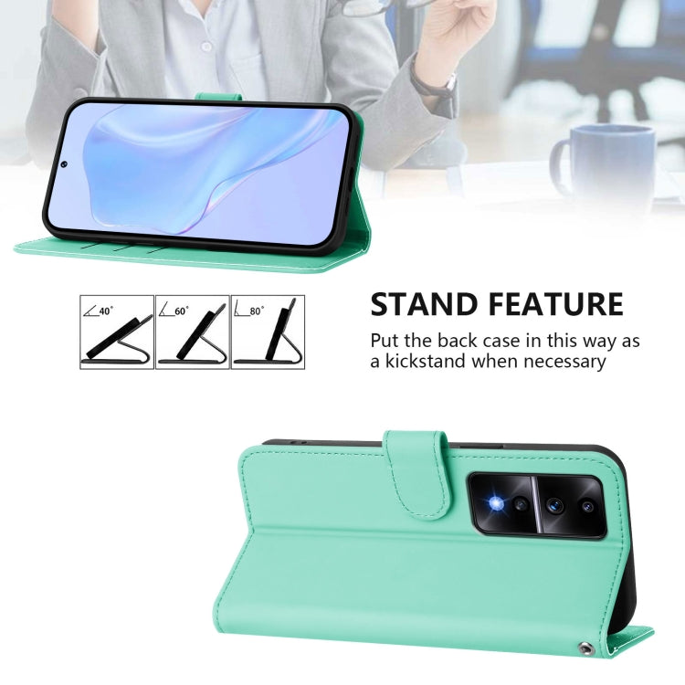 For Honor 80 GT Skin Feel Solid Color Leather Phone Case with Lanyard