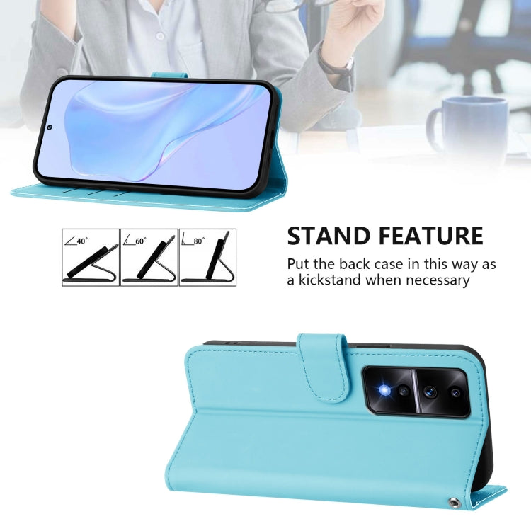 For Honor 80 GT Skin Feel Solid Color Leather Phone Case with Lanyard