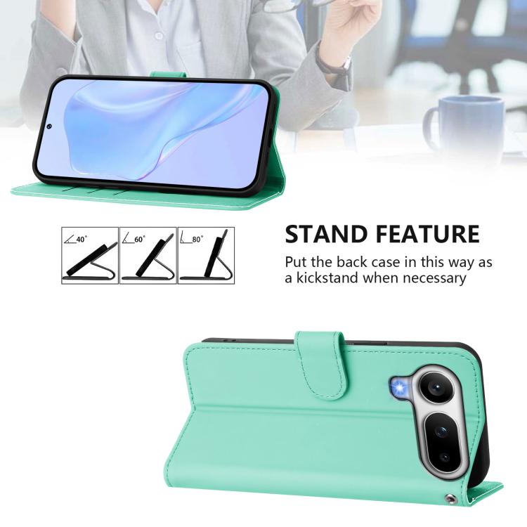 For Honor Magic8 Pro Air 5G Skin Feel Solid Color Leather Phone Case with Lanyard
