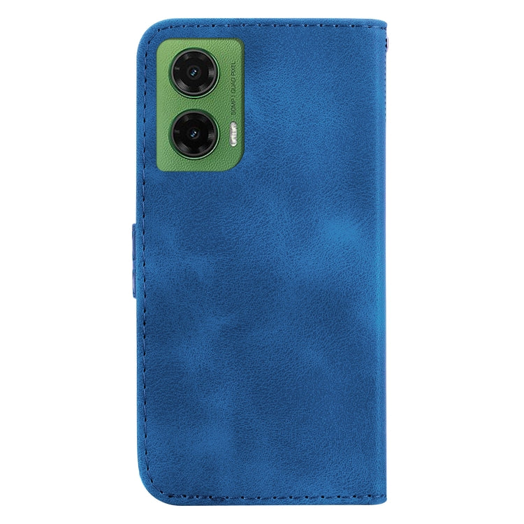 For Motorola Moto G35 Seven-shaped Embossed Leather Phone Case