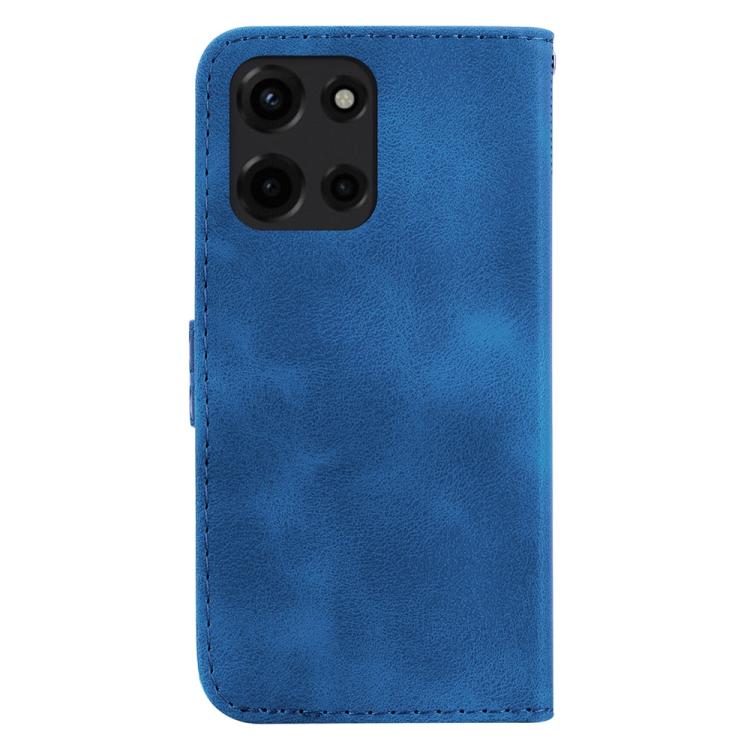 For Motorola Moto G 5G 2025 Seven-shaped Embossed Leather Phone Case
