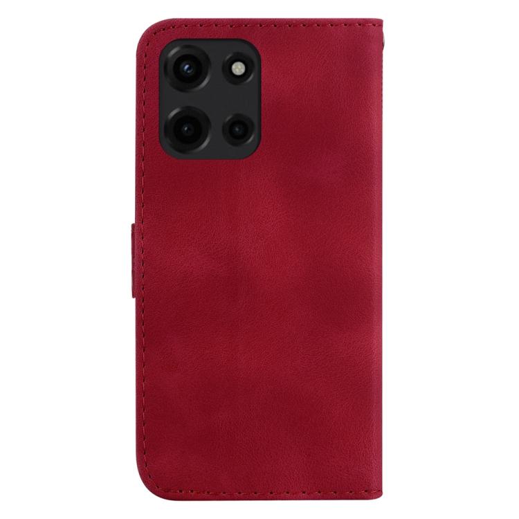 For Motorola Moto G 5G 2025 Seven-shaped Embossed Leather Phone Case