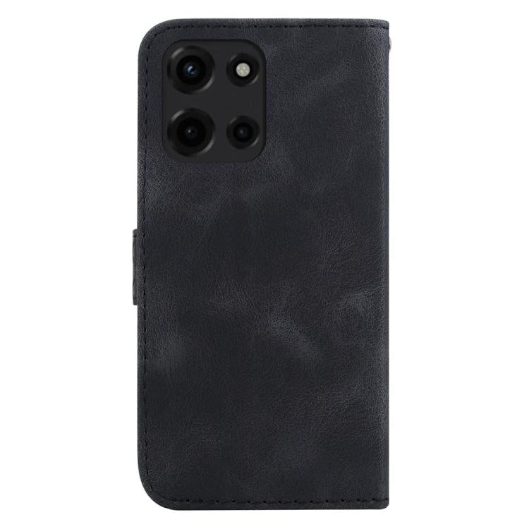 For Motorola Moto G 5G 2025 Seven-shaped Embossed Leather Phone Case