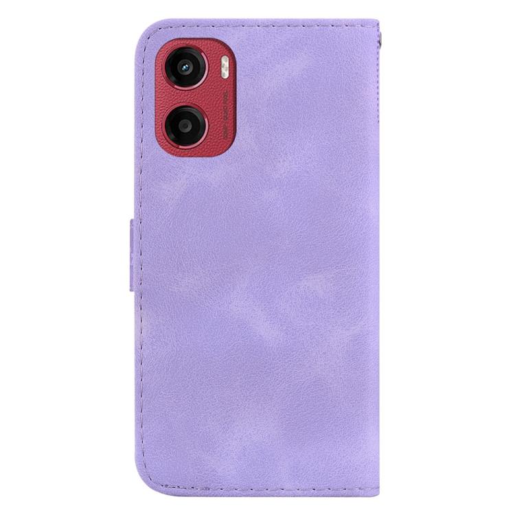 For Motorola Moto G05 / E15 Seven-shaped Embossed Leather Phone Case