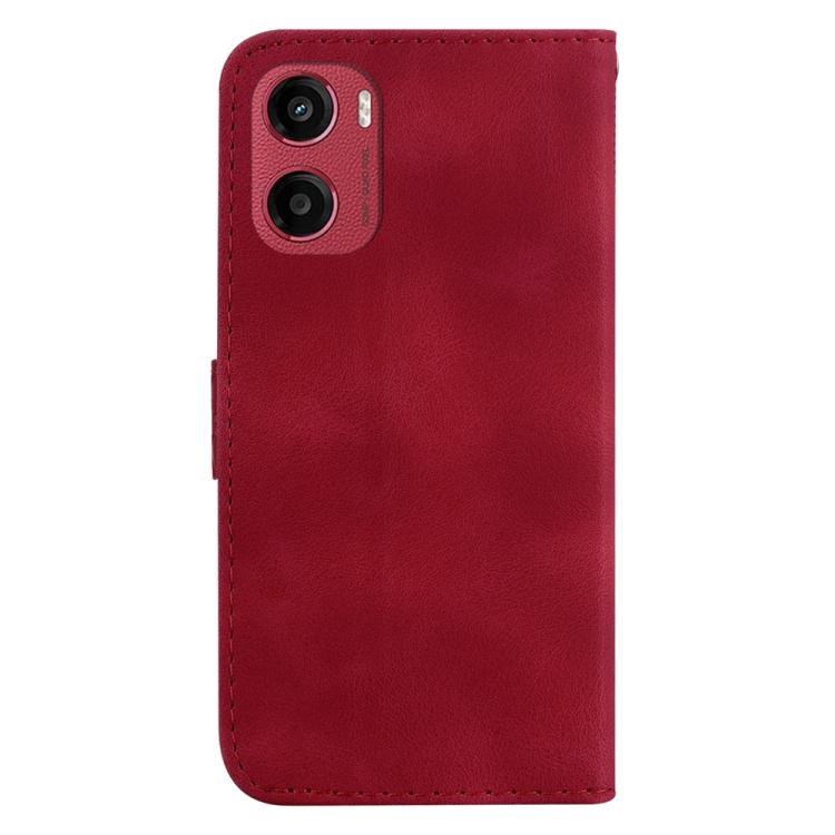 For Motorola Moto G05 / E15 Seven-shaped Embossed Leather Phone Case