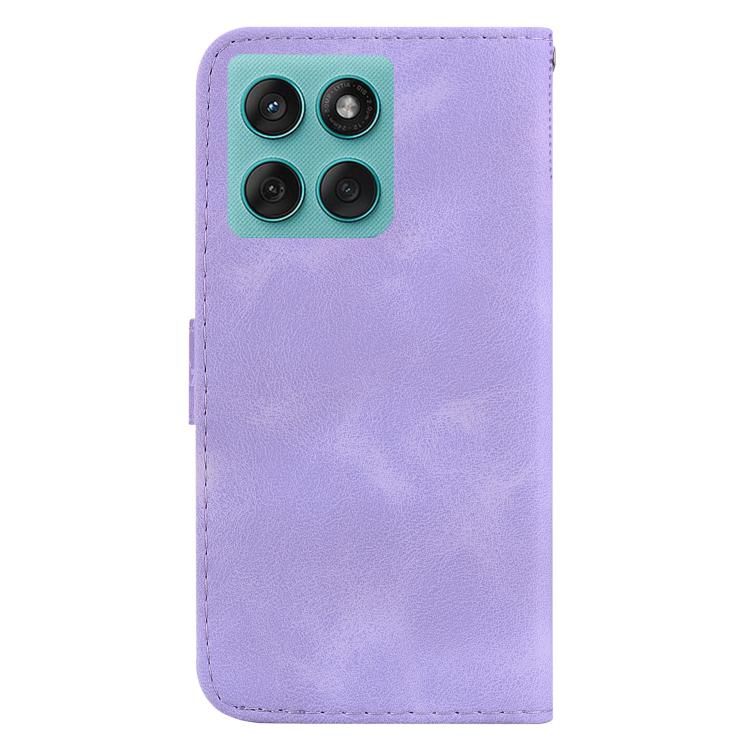 For Motorola Edge 60 Fusion / Edge 5G 2025 Seven-shaped Embossed Leather Phone Case