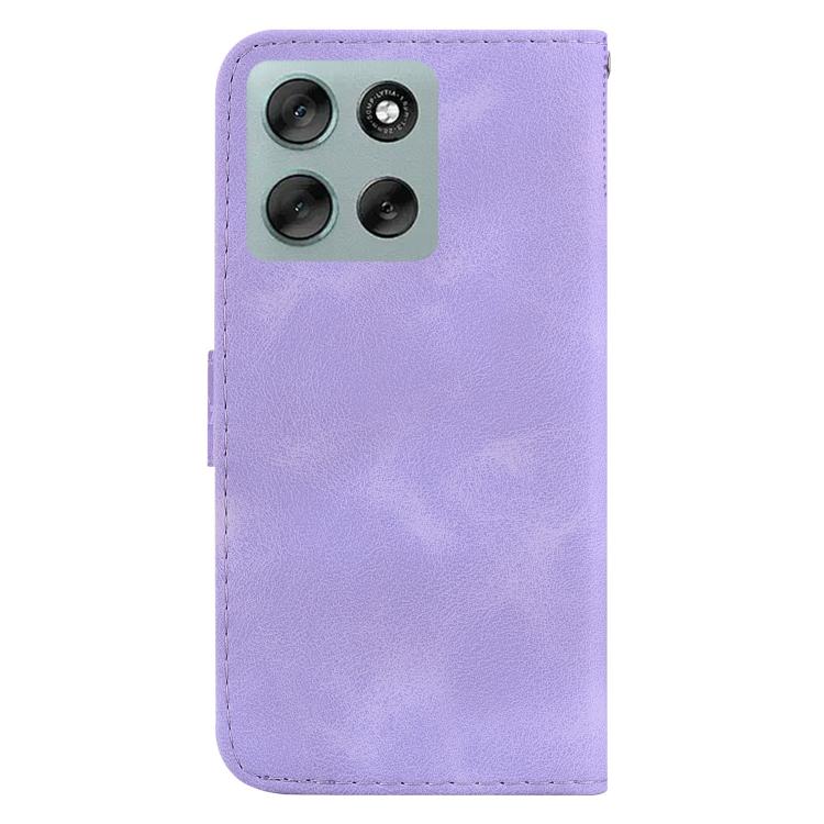 For Motorola Moto G56 5G / G66j 5G / G66y 5G Seven-shaped Embossed Leather Phone Case