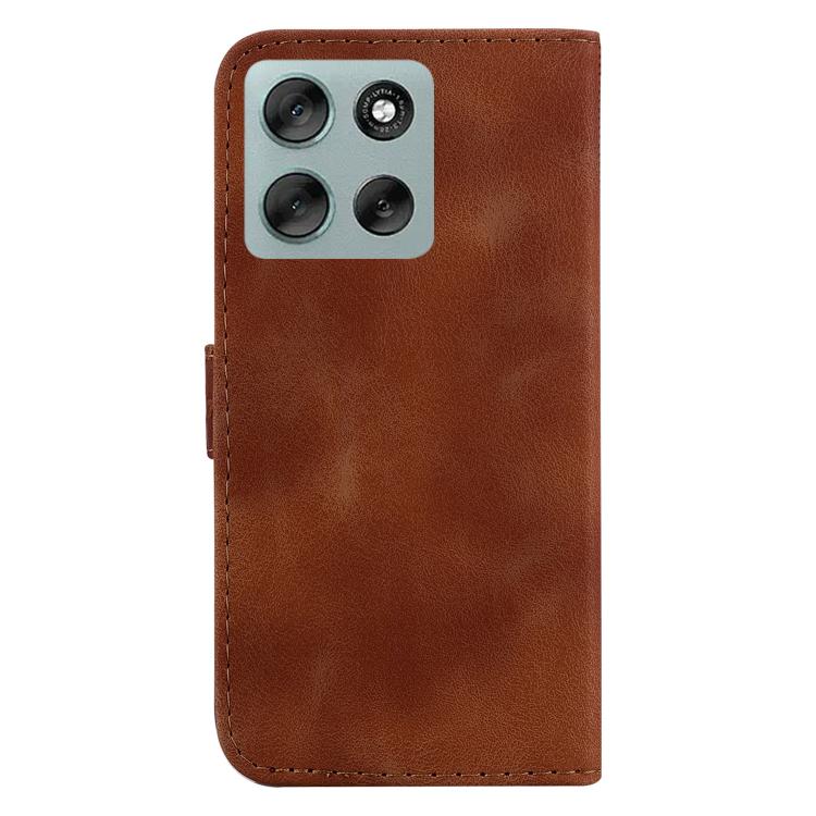 For Motorola Moto G56 5G / G66j 5G / G66y 5G Seven-shaped Embossed Leather Phone Case
