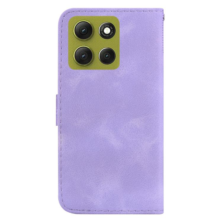 For Motorola Moto G86 5G Seven-shaped Embossed Leather Phone Case
