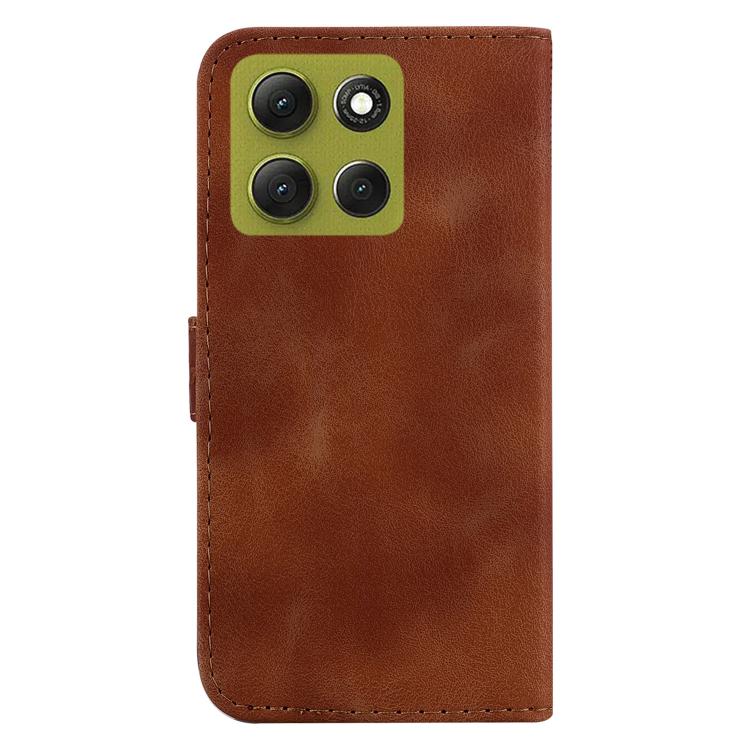 For Motorola Moto G86 5G Seven-shaped Embossed Leather Phone Case