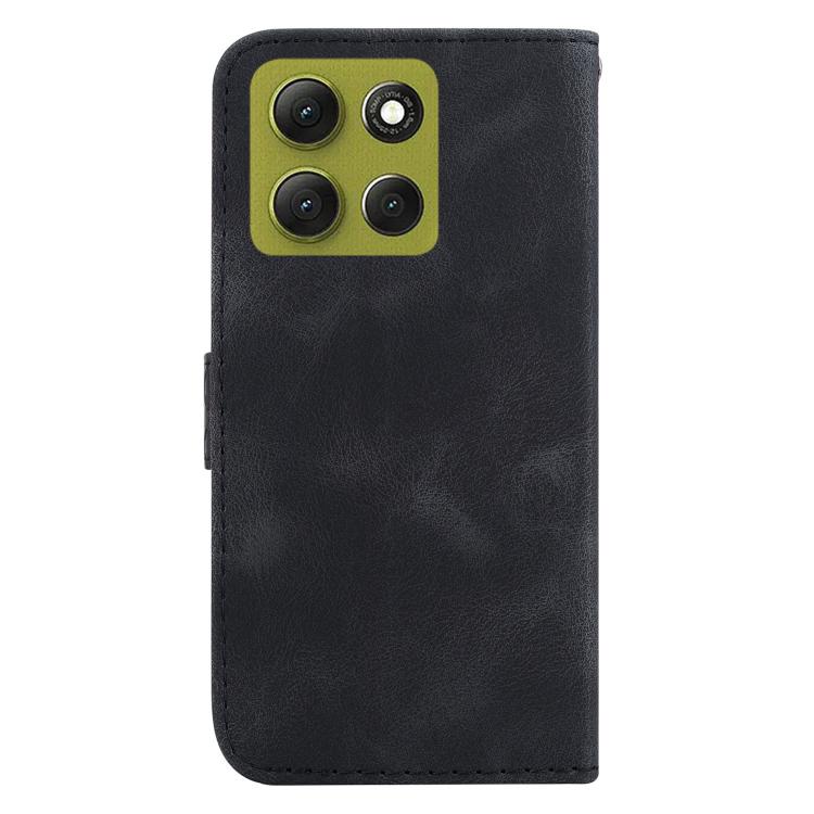 For Motorola Moto G86 5G Seven-shaped Embossed Leather Phone Case