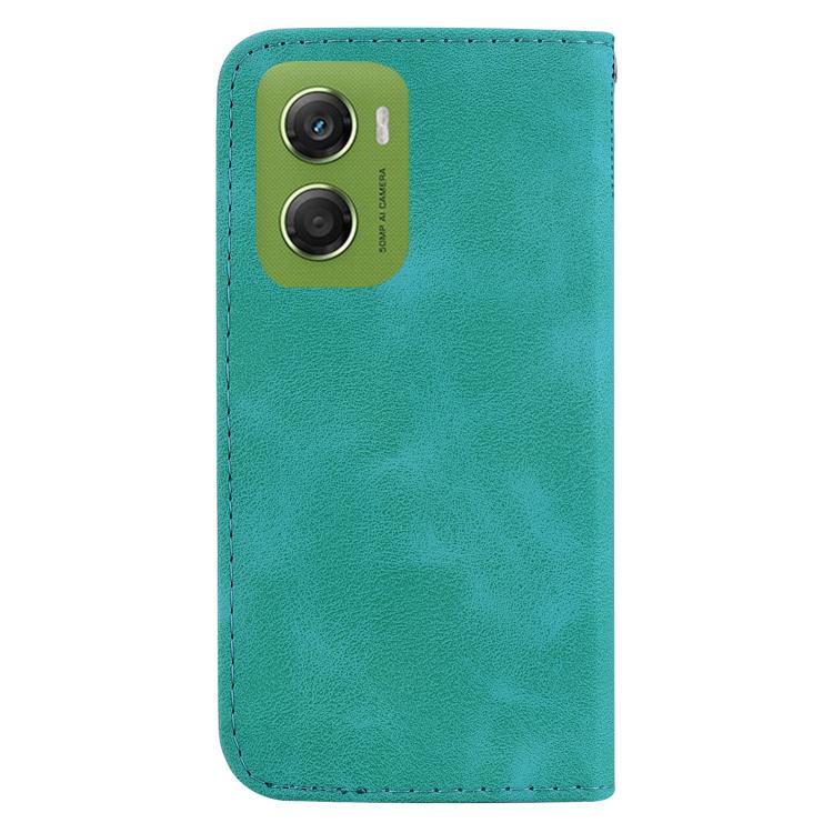 For Motorola Moto G06 4G Seven-shaped Embossed Leather Phone Case